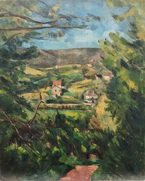 清水多嘉示《丘を望む》1927年、油彩・カンヴァス、石橋財団アーティゾン美術館