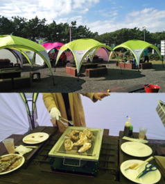 稲毛海浜公園バーベキュー場「かき小屋」