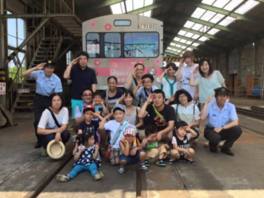夏休み企画 飯坂線貸し切り子ども車両基地探検ツアー