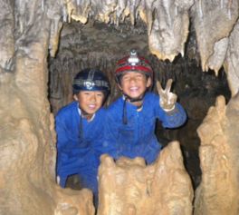子供も楽しめる洞窟探検