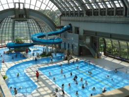 スポーツ室があるほか、夏は屋外プールもオープン
