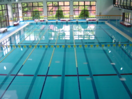 プールでは水泳教室も開催している