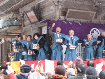 秋保神社節分祭 豆まき神事