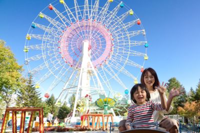 高さ65mの大観覧車。付き添いがあれば0歳から利用可能