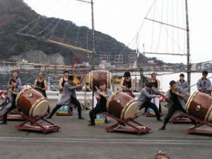 伊豆戸田 黒潮太鼓新年初だたき