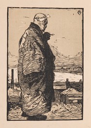 山本鼎《漁夫》 1904年