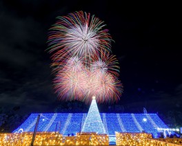 12月の名古屋の夜空を鮮やかに染め上げる