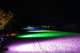 天橋立砂浜ライトアップ