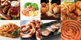 ビールに合うバラエティ豊かなフードメニューがそろう