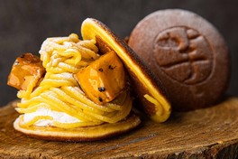 「お芋スイーツ専門店 フランダースフリッツ」どら焼き芋金時モンブラン