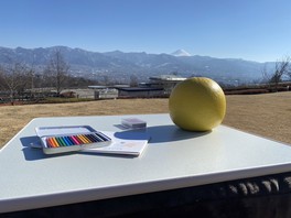 富士山を見ながらコタツでピクニックができる