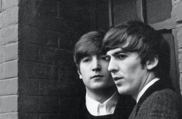 John and George. Paris, January 1964