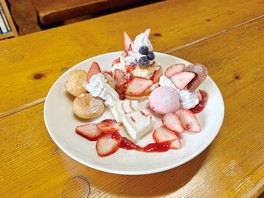 新発田市産の越後姫を使用したスイーツ