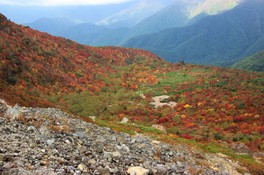 日本百名山の一座は紅葉の名所でもある