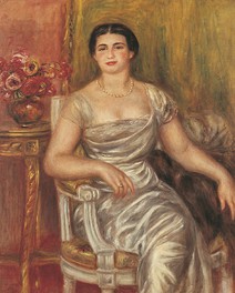 オーギュスト・ルノワール《詩人アリス・ヴァリエール＝メルツバッハの肖像》1913年