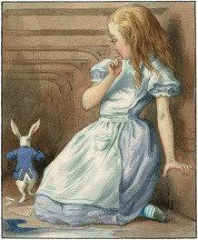 『不思議の国のアリス』挿絵 ハリー・シーカー／彩色(ジョン・テニエル原画)1911年