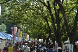 全国35カ所の自治体が特産品を販売するふるさと物産展も開催 ※第45回開催時の様子