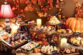 秋の彩りを楽しめるハロウィーン仕様のデザートブッフェ