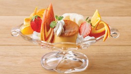 プリンアラモードの盛り付けにチャレンジできるワークショップ