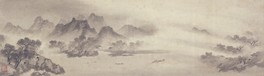 国宝 牧谿筆 《漁村夕照図》 中国・南宋時代 13世紀