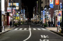 煌びやかなイルミネーションが通りを彩る