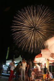30分間で約3400発の花火が打ち上げられる