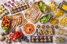 北海道の厳選食材を使用した地中海スタイルの料理を思う存分楽しめる