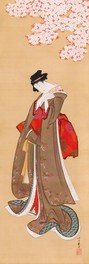 葛飾北斎「桜下美人図」（通期展示）