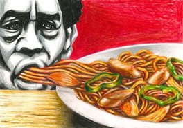 野性爆弾 くっきー！「ナポリタン」2022年2月放送 ※作品ジャンル/色鉛筆