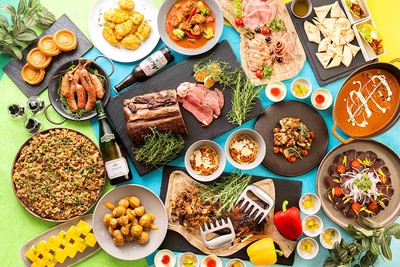 肉やシーフードのグリル料理をメインとしたランチブッフェ