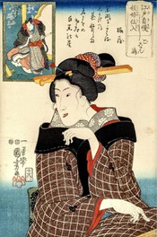 歌川国芳「江戸自慢程好仕入 ごばん嶋」 弘化4年〜嘉永元年(1847年〜1848年)ごろ