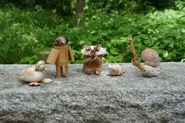 動物たちの姿を生き生きと捉えた作品が並ぶ