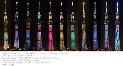 東京スカイツリー(R) 開業10周年記念 特別ライティングリバイバル点灯