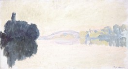 クロード・モネ《ポール=ヴィレのセーヌ河、ばら色の効果》1894年　油彩／カンヴァス