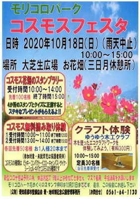 モリコロパーク コスモスフェスタ 愛知県 の情報 ウォーカープラス