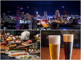 神戸1000万ドルの夜景とともに楽しめる