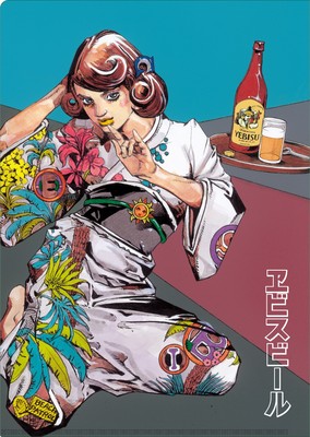 荒木飛呂彦さん描き下ろしデザインを使用したTシャツやポーチ、トートバックなどオリジナルグッズも多数登場