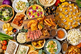 約30種類のメニューが食べ放題