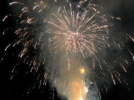 闇夜に咲く大輪の光の花