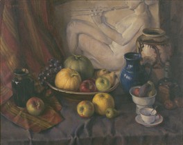 永地秀太『ギリシアの浮彫』1937年　油彩、カンヴァス