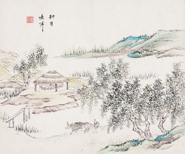 岡田半江《山水画帖》1836年 片岡辰市コレクション