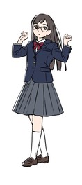 めばち 「ブレザー×スカート」 (「イラストでたどる女子高生制服100年図鑑」より) 2025年