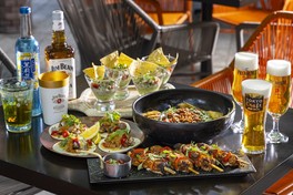 メキシカン料理をテーマにしたボリュームたっぷりのビアテラスプラン