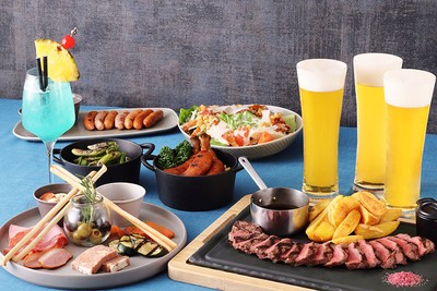120分飲み放題付きのビアガーデン