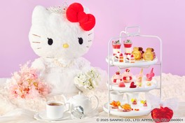 プリンセス仕様のハローキティをイメージしたアフタヌーンティー