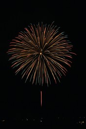 色鮮やかに咲き誇る花火は圧巻の一言