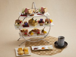 東京都日本橋の老舗ほうじ茶専門店「森乃園」とコラボしたアフタヌーンティー