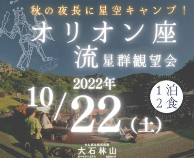 オリオン座流星群観望会22 大石林山 沖縄県 の情報 ウォーカープラス