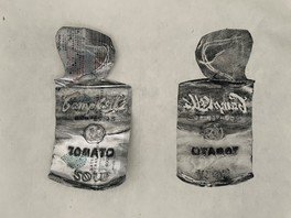 若木くるみ 《キャンベルスープ》 2024年 空き缶を用いた版画