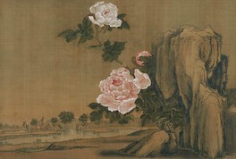 小田野直武『岩に牡丹図』18世紀